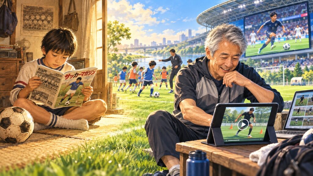 雑誌から動画へ、サッカー情報の変遷